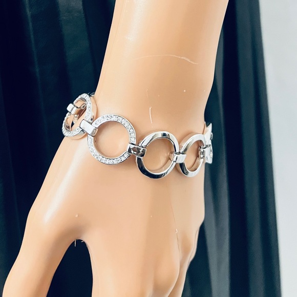 Kay Jewelers Silver Bracelet with Blue Gemstone